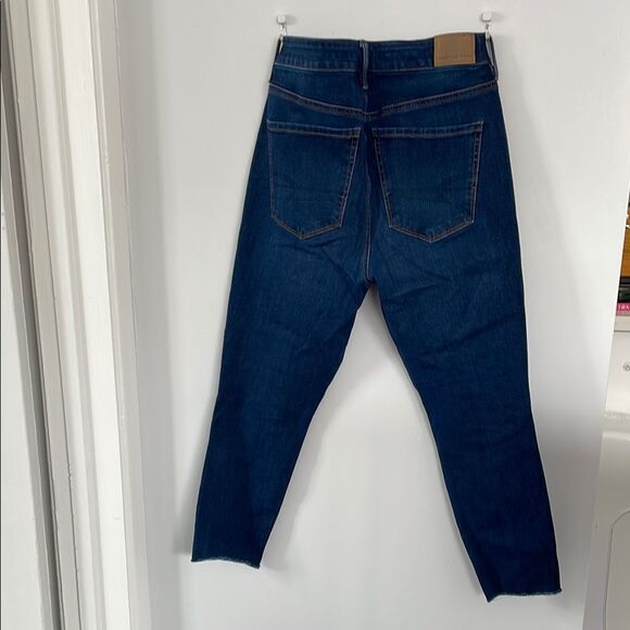 ⚫️American Eagle Outfitters Dark Blue Jeans women size 4 - Picture 4 of 8